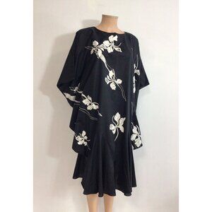 Hans Jutte Hawaiian Dress Floral Kaftan Womens Medium